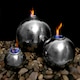 image 1 of Primrose Magma Triple Sphere Stainless Steel Fire & Water Feature & Reservoir