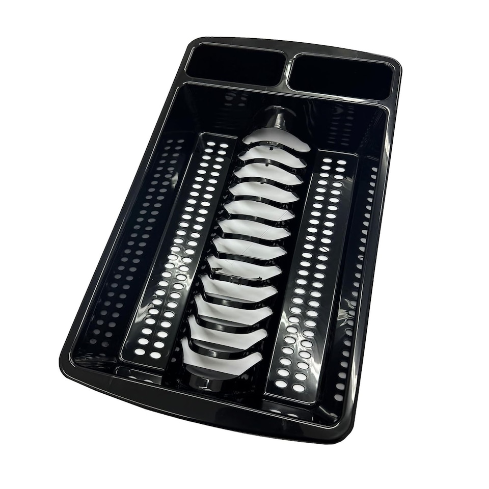 image 1 of 1 X Black High Grade Dish Drainer Rack Kitchen Utensil Holder Drying Rack