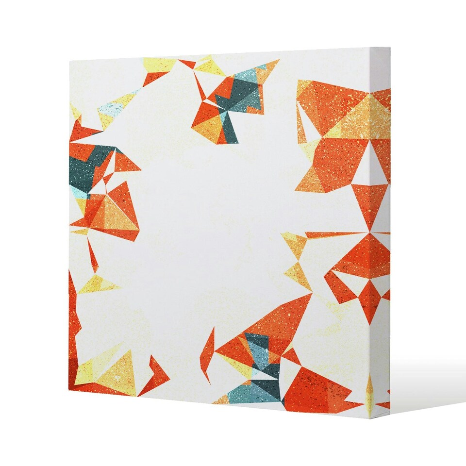 image 1 of Autumn Geometric (Canvas Print) 61 x 61 x 4cm