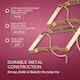 image 2 of Straame Gold 3 Tier Metal Wine Rack