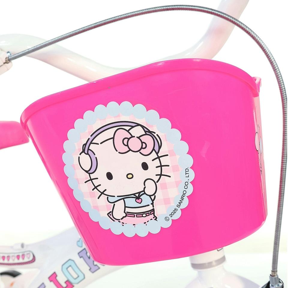 image 1 of Dino Kids Bike Hello Kitty 12 inch Bicycle | White