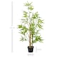 image 5 of Outsunny Set of 2 120cm4FT Artificial Bamboo Trees Decorative Plant w Heavy Pot Indoor Style Home Office Greenery Decoration