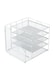 image 6 of Living and Home 5-Tier Desktop Organiser with Vertical File Sorter | White