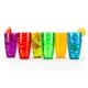 image 1 of Swirl Multicolour Plastic Tumbler Set of 6