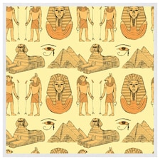 Egyptians & sphinx (Picture Frame) White | XS