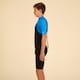 image 2 of Decathlon BOY’S SURFING 1.5 MM NEOPRENE SHORTY WETSUIT 500 BLUE BLACK