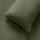 image 3 of Silentnight Teddy Fleece Duvet Cover and Pillowcase Set, Sage Green, King