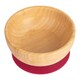 image 1 of Tiny Dining Children's Bamboo Suction Bowl - Red Red