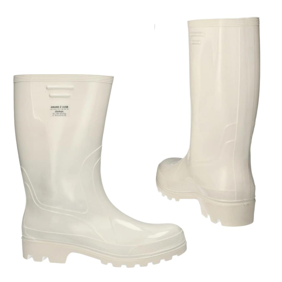 image 1 of Grand Z White Occupational PVC Wellies with OB, FO and SRC Properties, an Anatomical Form EU47