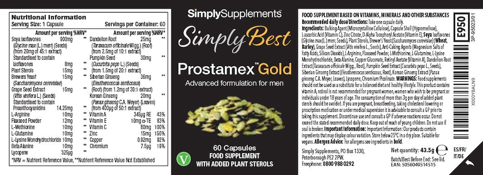 image 1 of Prostamex Gold - 60 Capsules