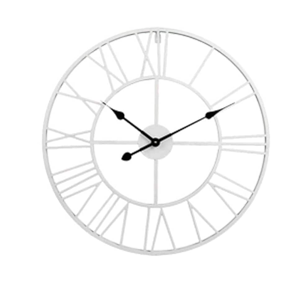 image 1 of Living and Home Vintage Wall Clock with Roman Numerals for Home Decor