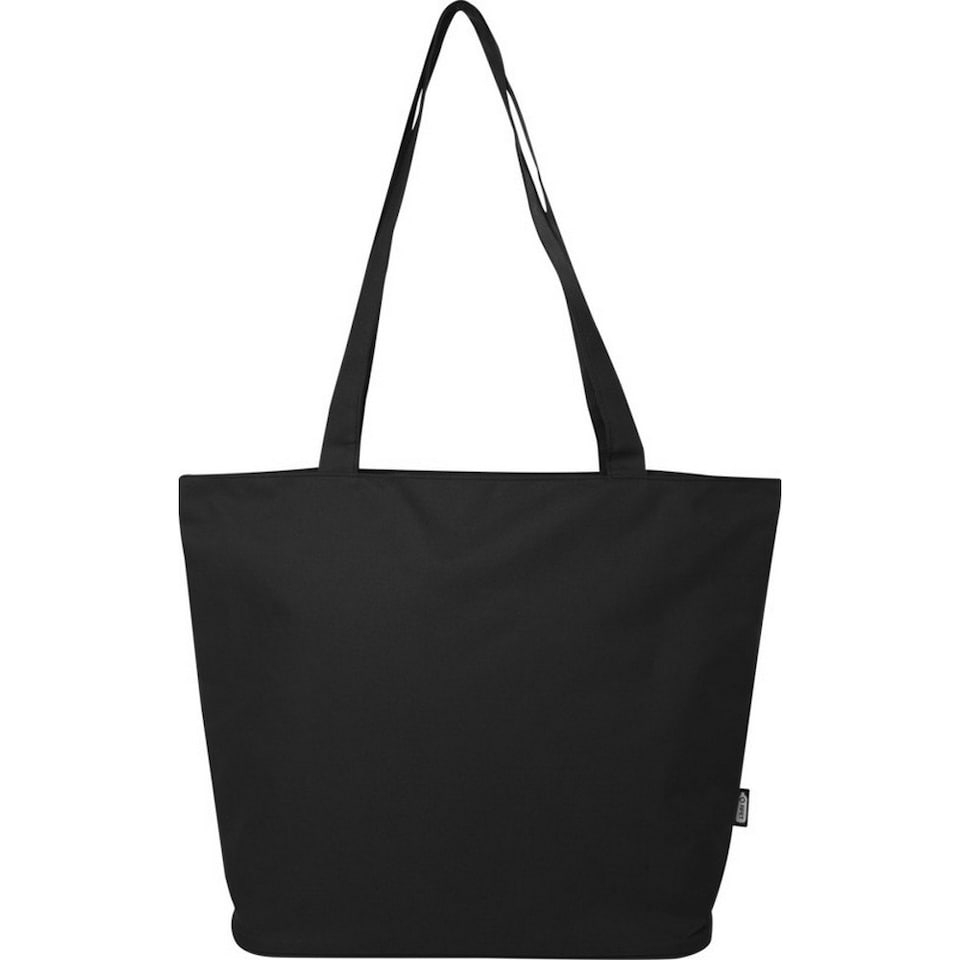 image 1 of Panama Recycled Zipped 20L Tote Bag - Solid Black - One Size Black
