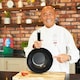 image 4 of Ken Hom Excellence 27cm Non-Stick Carbon Steel Wok