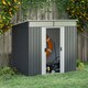 image 2 of Outsunny 6.5x4FT Garden Shed Lockable Metal Tool Shed Grey
