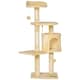 image 1 of PawHut Pet Activity Centre Cat Tree Condo with Scratching Post 4-Tier Beige