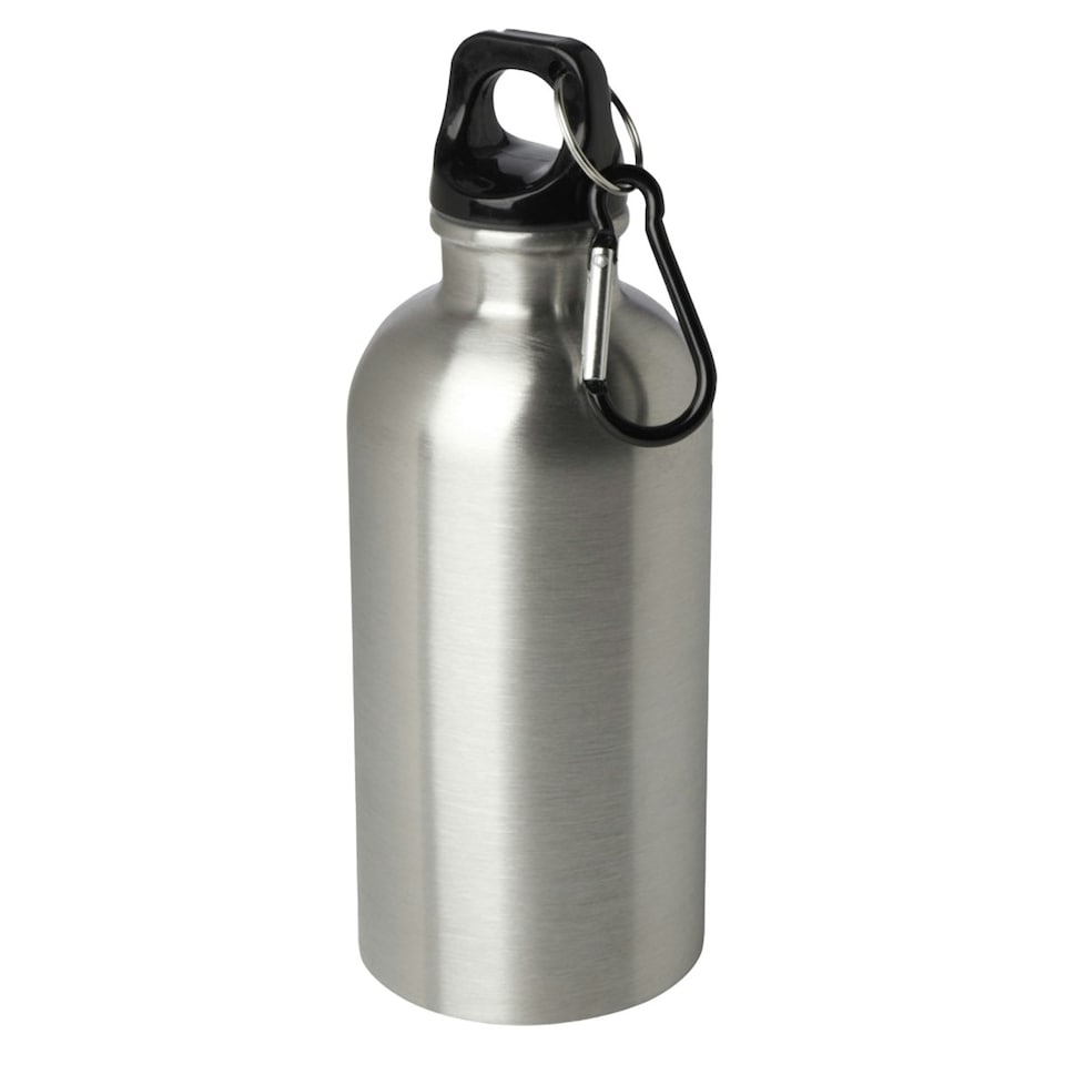 image 1 of Floso Stainless Steel Single Wall 400ml Water Bottle - Silver - One Size