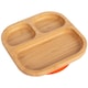 image 1 of Tiny Dining Children's Bamboo Suction Plate - Orange Orange