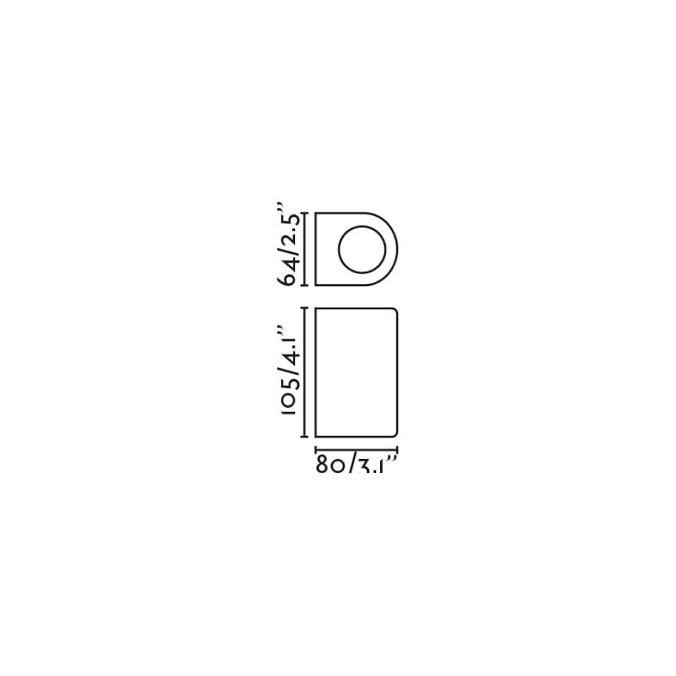 image 1 of Estela Outdoor Wall Down Lamp Rust Brown GU10 IP65