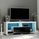 image 2 of HOMCOM 140cm TV Stand Cabinet High Gloss TV Stand Unit W/ LED RGB