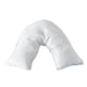 image 1 of Microfibre Soft Touch V Shape Plain Dyed Pillowcase White | White