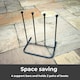 image 2 of Neo Steel Black Powder Coated Boot Rack - Holds 2 Pairs