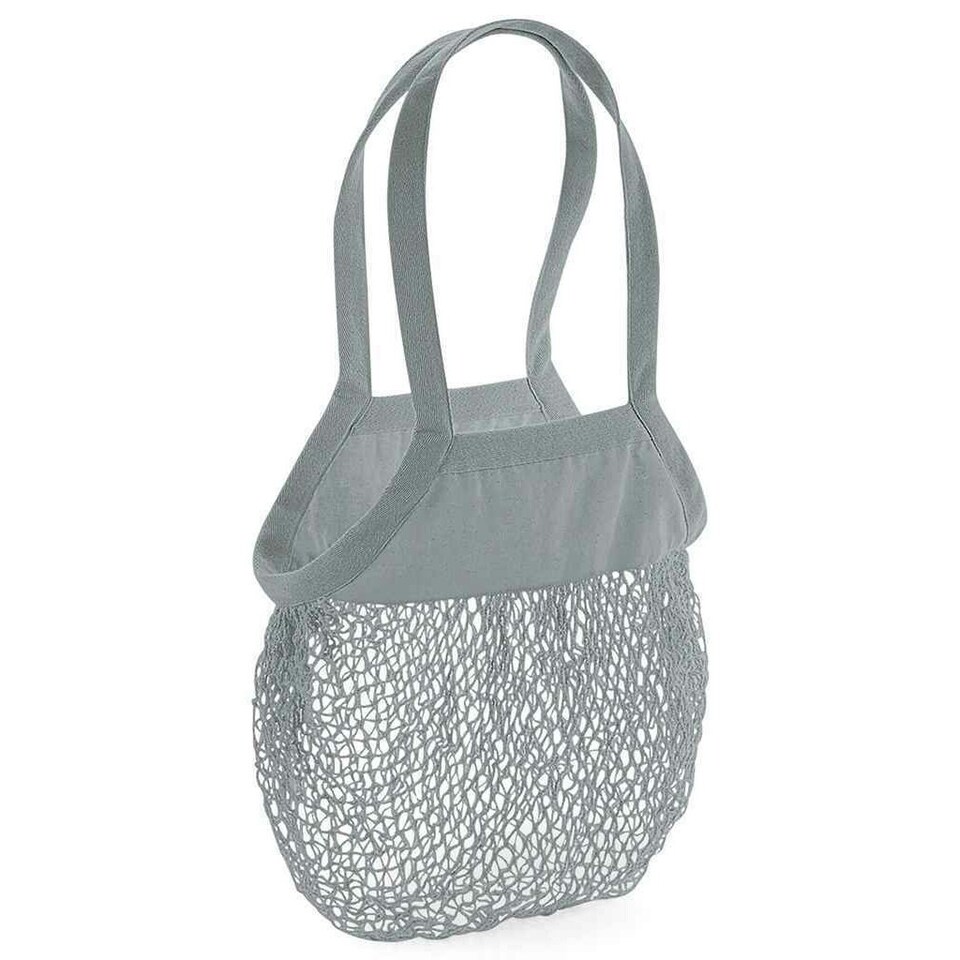 Westford Mill Mesh Tote Bag - Grey - One Size Grey