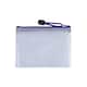 image 1 of Pack of 12 A6 Purple PVC Mesh Zip Bags