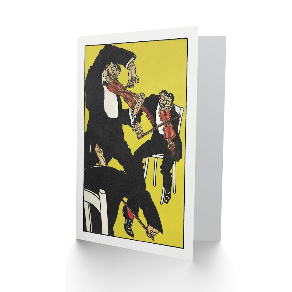 image 1 of Moriz Jung Art Card Musicians Between 3 and 4 in the Morning