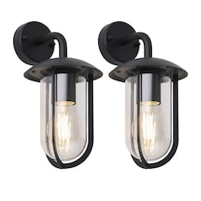 Set of 2 Bronty - Black Outdoor Wall Lights