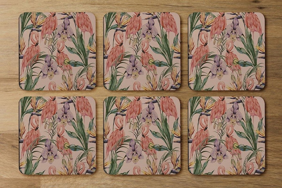 image 1 of Tropical Flamingo (Coaster)