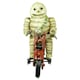 image 2 of Michelin Man Motorcycle Motorbike Bike Mascot Figure Statue Bibendum Cast Iron