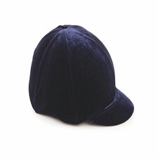 Shires Velveteen Hat Cover Blue | 53-57CM