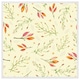 image 1 of Green branches on light background (Picture Frame) White | M
