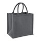 image 1 of Westford Mill Midi Jute Tote Bag - Graphite Grey - One Size | Grey