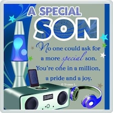 A Special Son Sentimental Fridge Magnet - Christmas, Birthday Gift