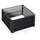 image 7 of Outsunny Set of 2 Raised Garden Bed Galvanised Planter Box Easy Setup Dark Grey