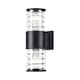 image 1 of Bronx Wall Lamp Black, 2 Light IP54, E27