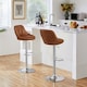 image 2 of Yaheetech  Set of 2 Faux Leather Swivel Bar Stools