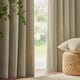 image 3 of Yard Heavy Chenille Velvet Room Darkening Eyelet Curtains | Cream