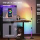 image 9 of HOMCOM LED Floor Lamp, Corner Floor Lamp App & Remote Control Dark Grey Grey | Dark Grey