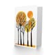 image 2 of Greeting Card Sun Over Autumn Trees Bright Abstract Watercolour