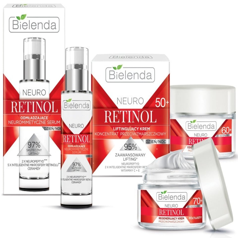 image 1 of Bielenda Neuro Retinol Lifting Anti Wrinkle Cream Concentrate 50+ Day Night 50ml