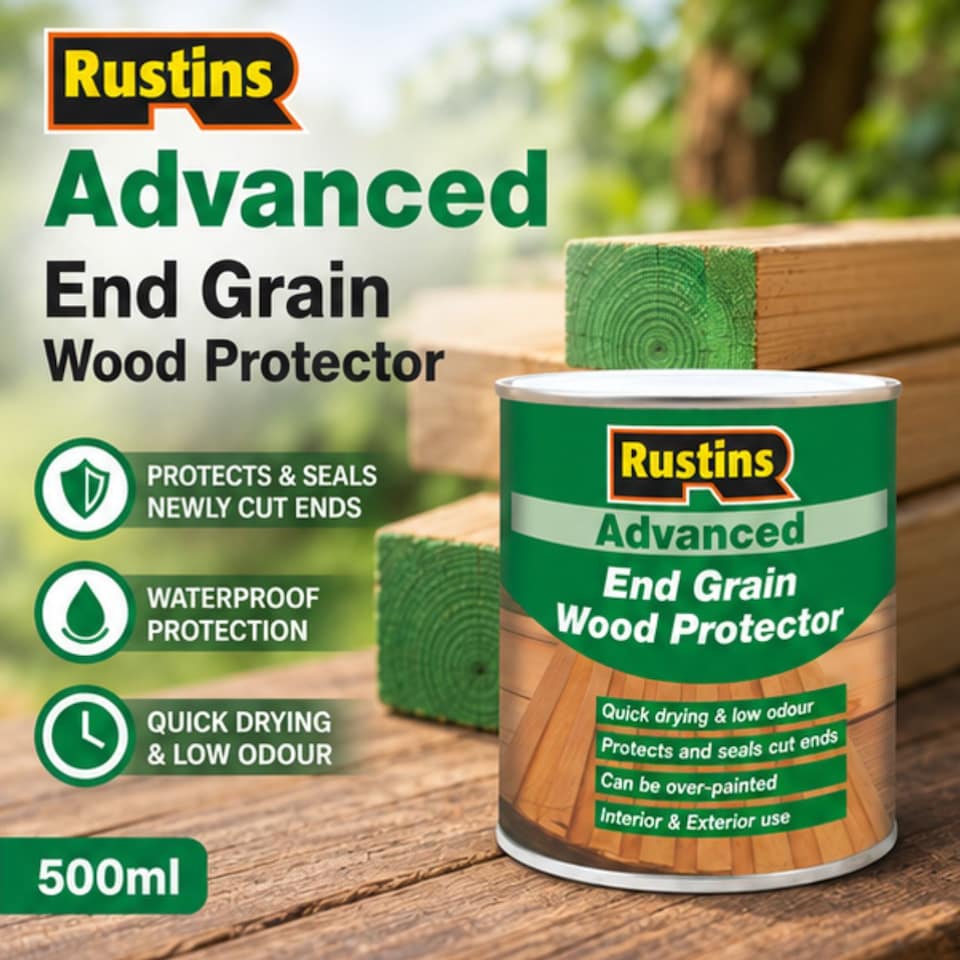 image 1 of Rustins Advanced End Grain Wood Preserver Green 500ml