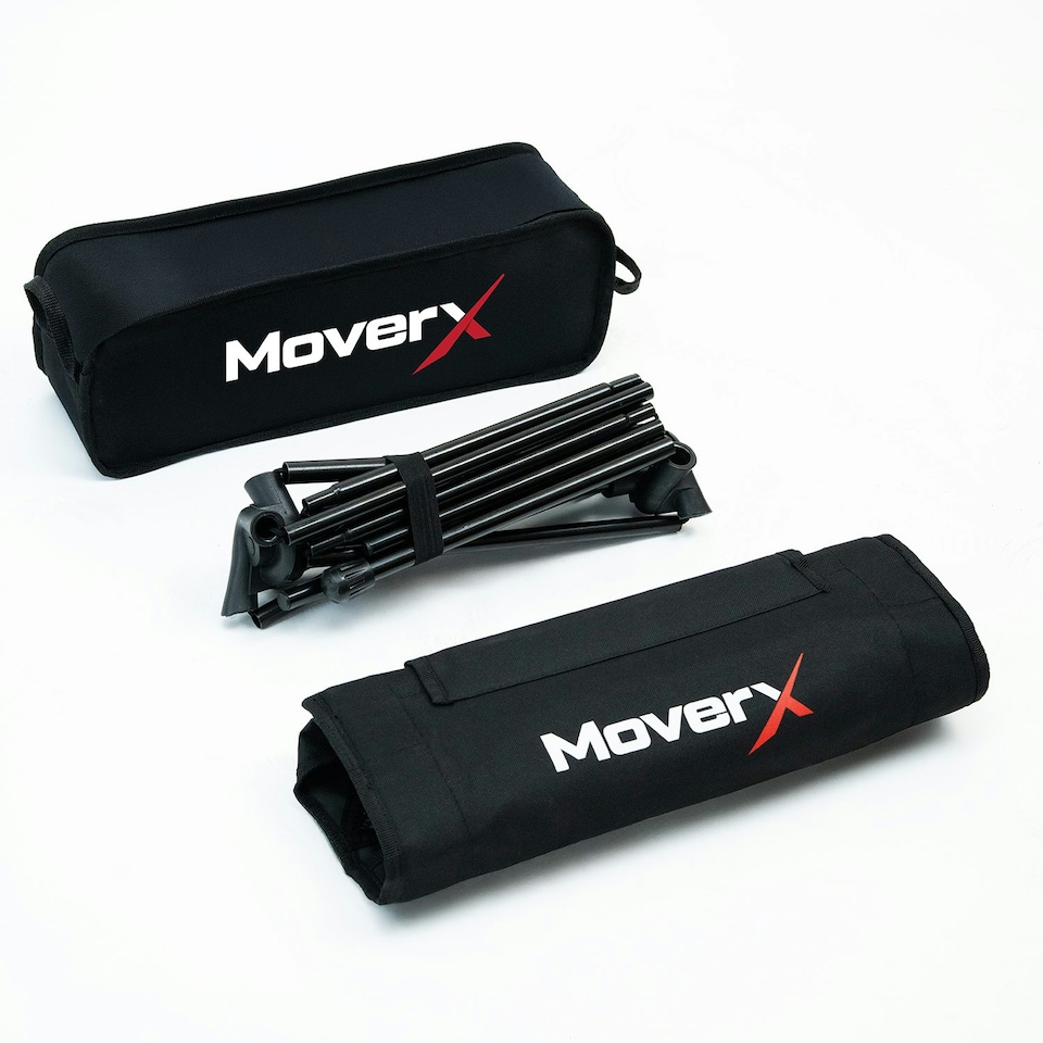 image 1 of MoverX Ultra Lightweight High Back Camping Chair, Foldable Garden Outdoor Picnic BBQ Festival Camp Chairs Black