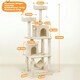 image 3 of Yaheetech 179 cm Tall Multi Level Cat Tree Kitten Condo Beige