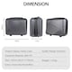image 4 of Cabin Vanity Case for Travel | Lightweight Durable Strap-on Toiletries and Makeup Organiser | Waterproof Hardshell Hand Luggage