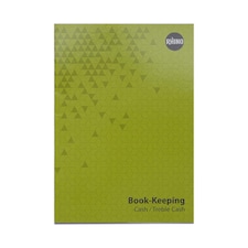 Rhino A4 Exercise Book 32 Page Cash Ruling Bookkeeping Ledger Green 12 Pack
