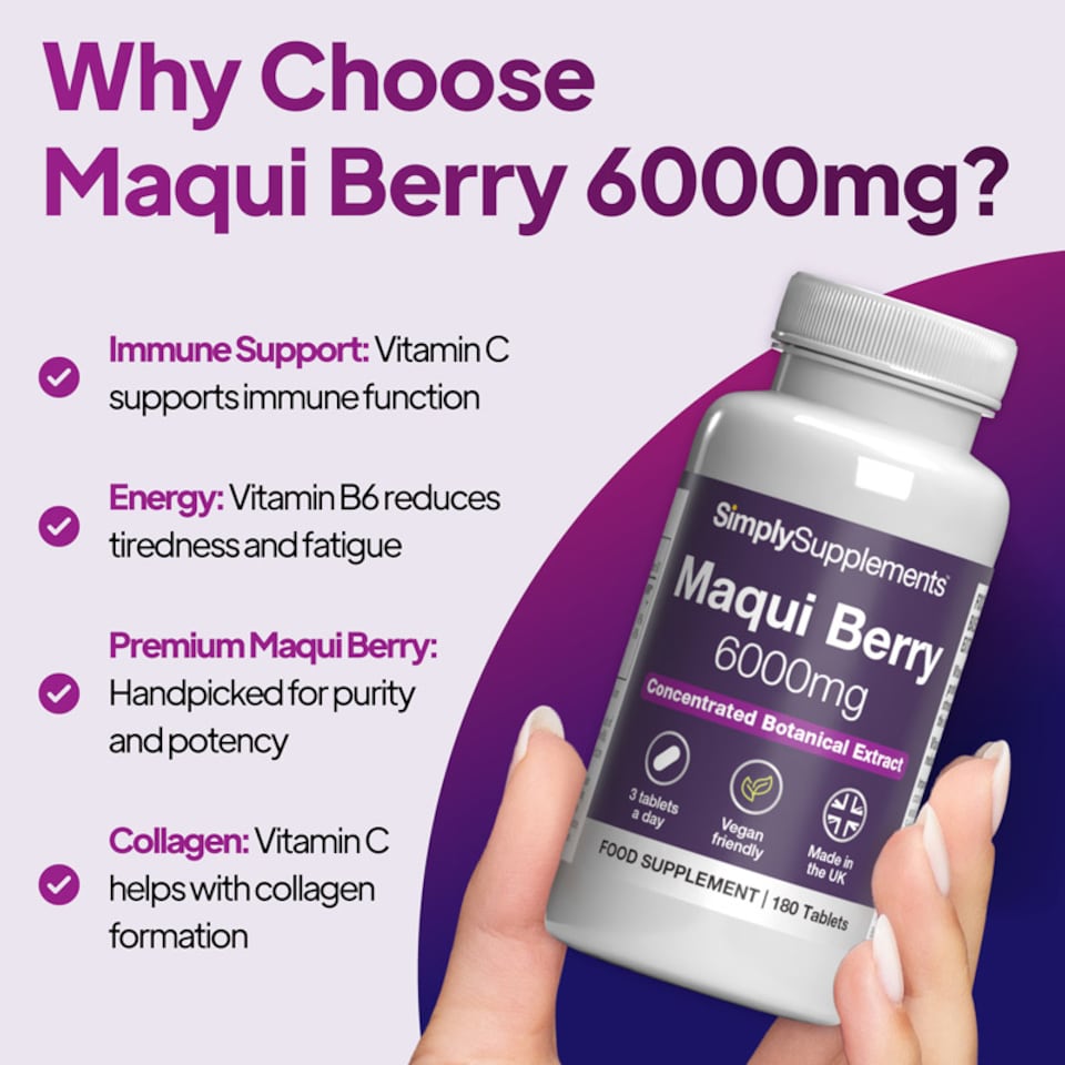 image 1 of Maqui Berry 2,000mg - 180 Tablets