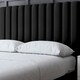 image 4 of Evangeline Divan Bed with Upholstered Headboard - Black - King / 5ft