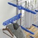 image 8 of HOMCOM 4-Tier Large Clothes Airer Stainless Steel Clothes Drying Rack Blue